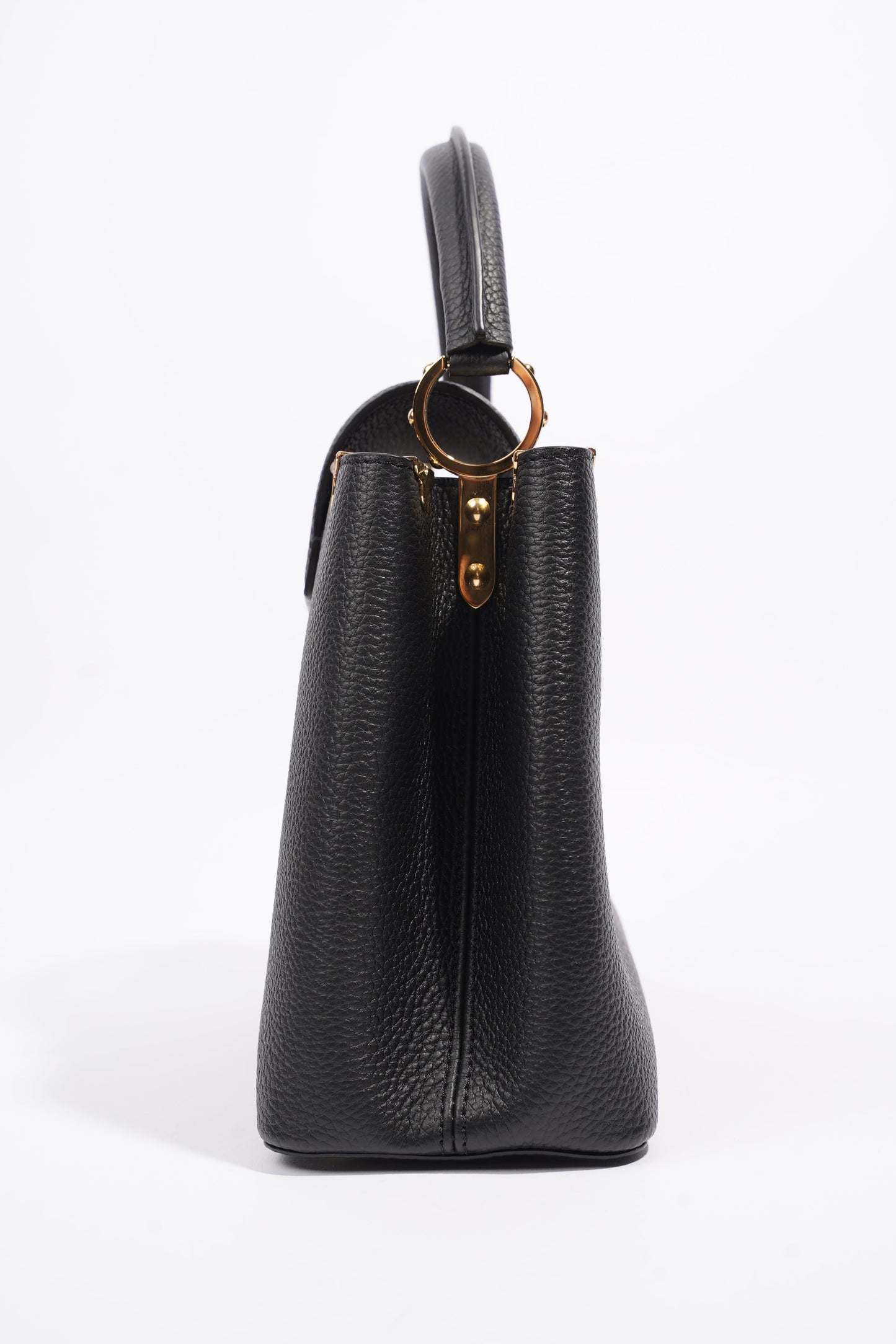 Louis Vuitton Capucines MM Black Taurillon Leather