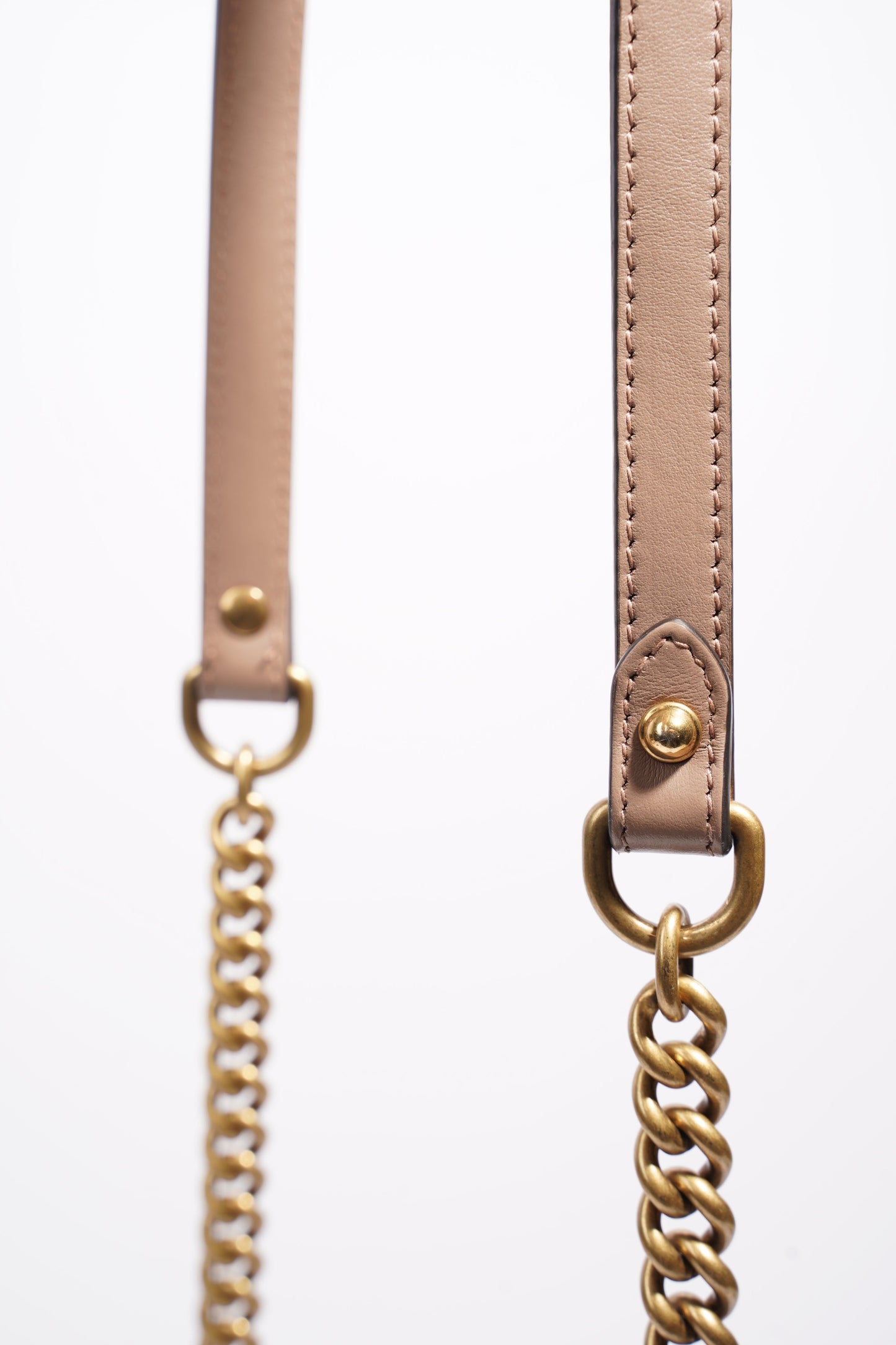 Gucci GG Marmont Top Handle Flap Bag Mauve Leather Mini