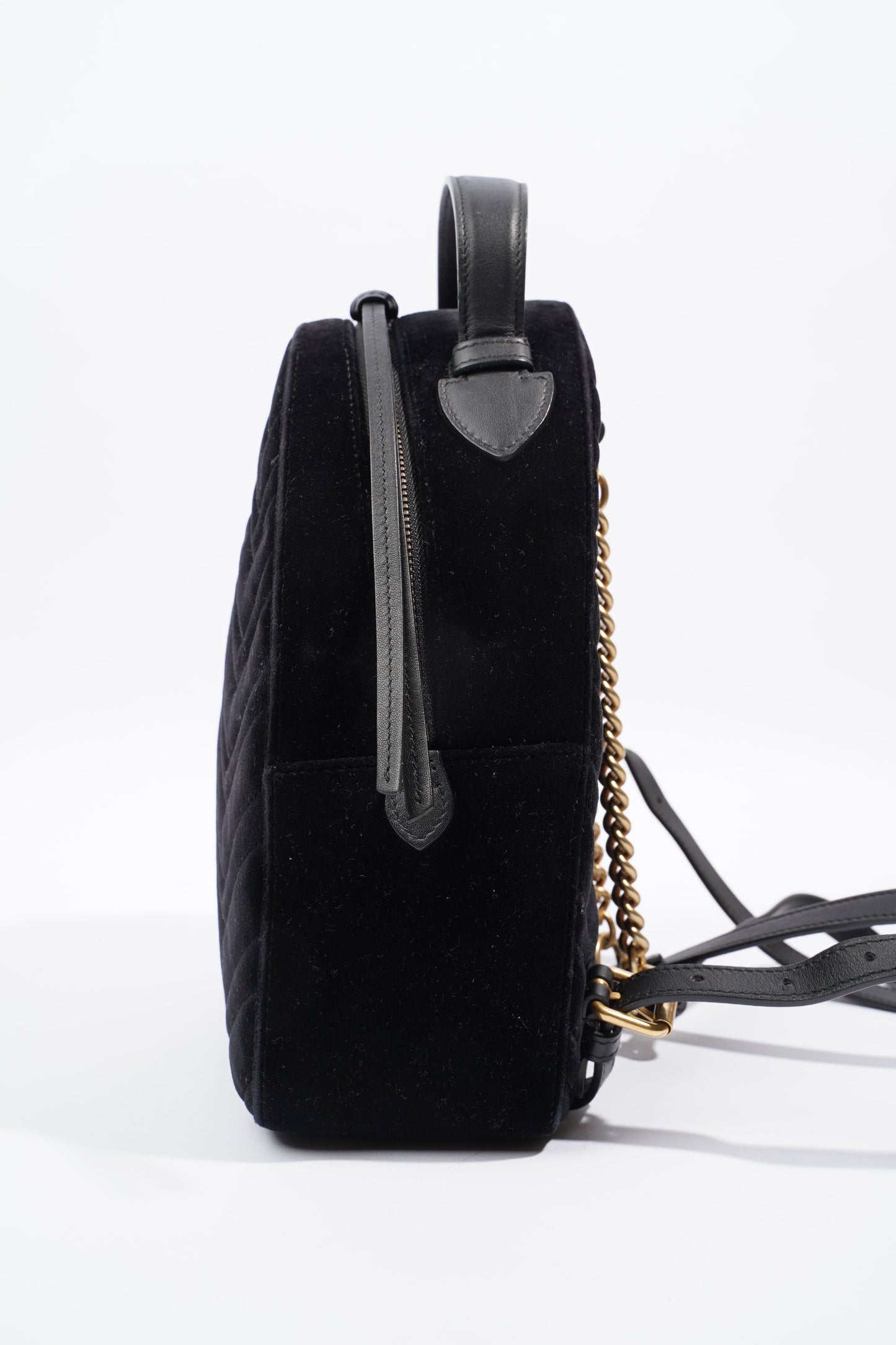 Gucci GG Marmont Matelasse Backpack Black Velvet