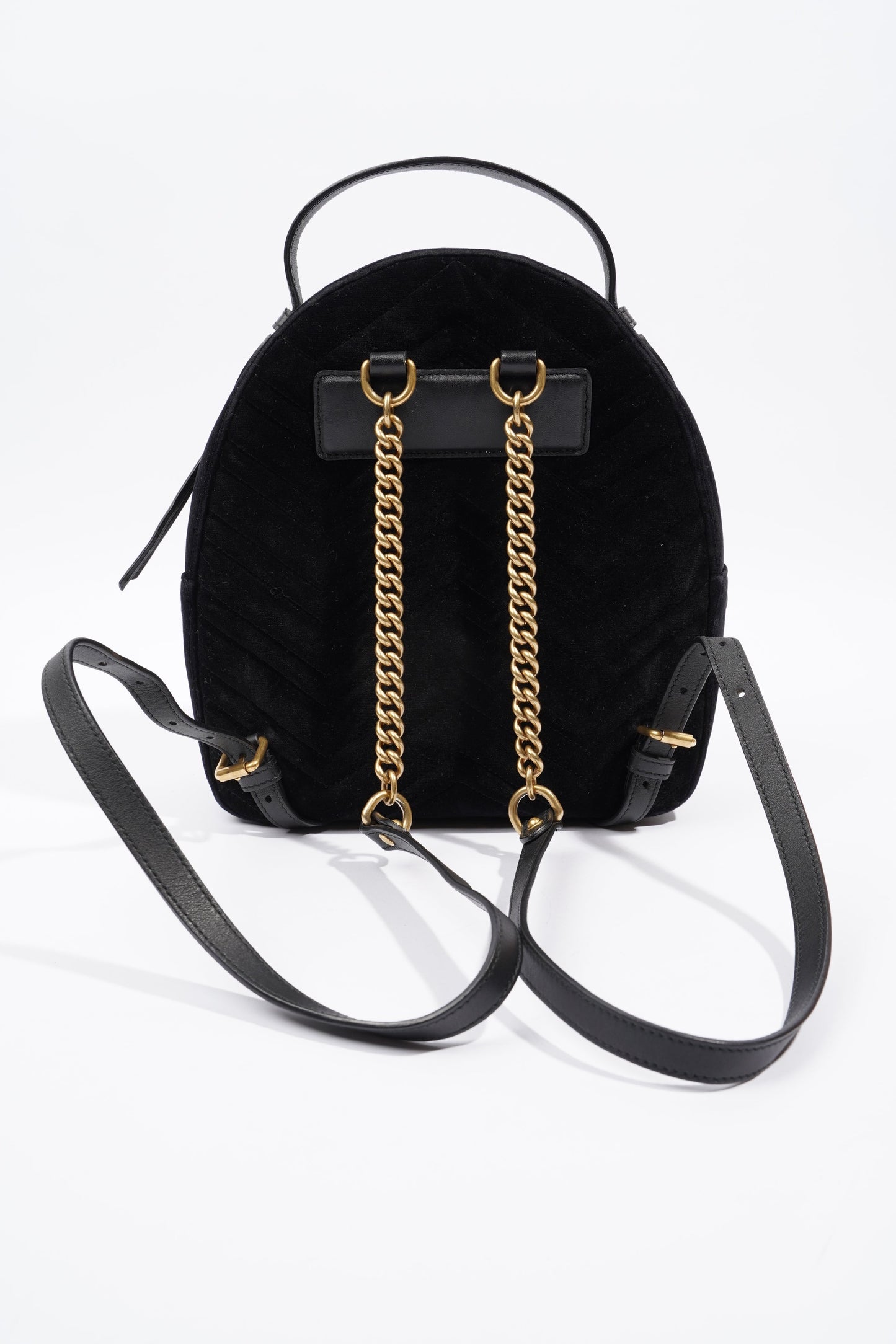 Gucci GG Marmont Matelasse Backpack Black Velvet
