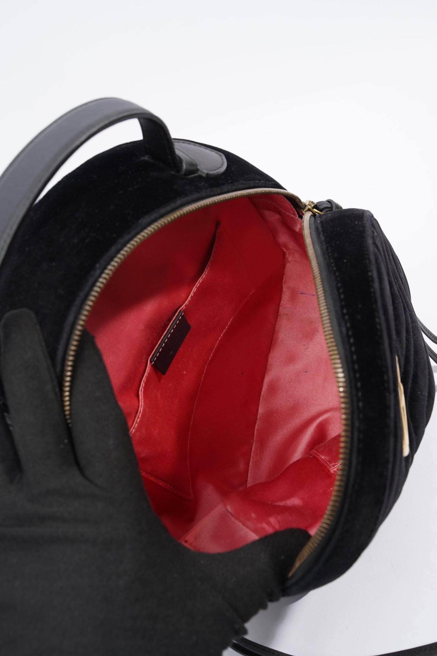 Gucci GG Marmont Matelasse Backpack Black Velvet
