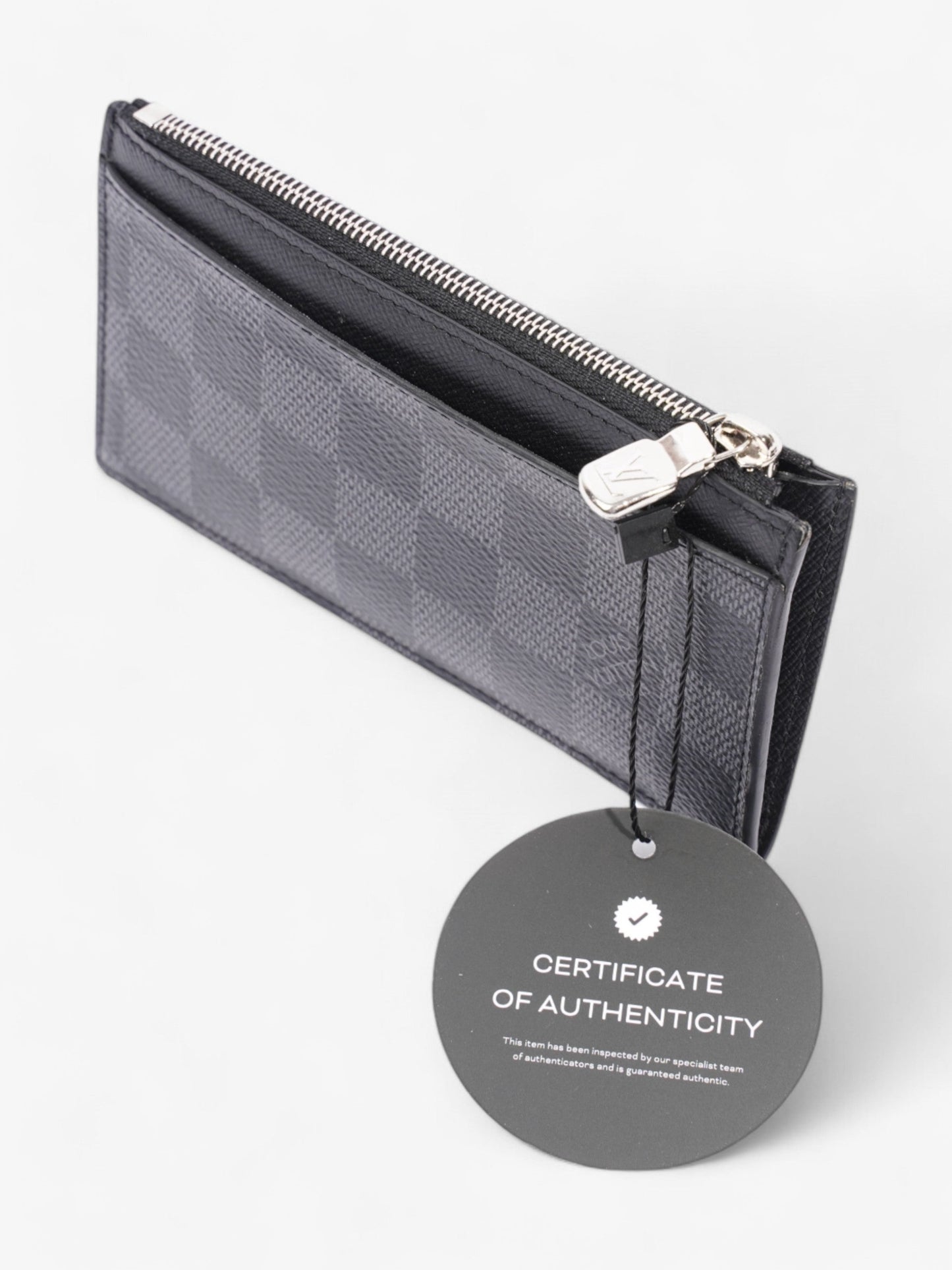 Louis Vuitton Coin Card Holder Damier Graphite Coated Canvas
