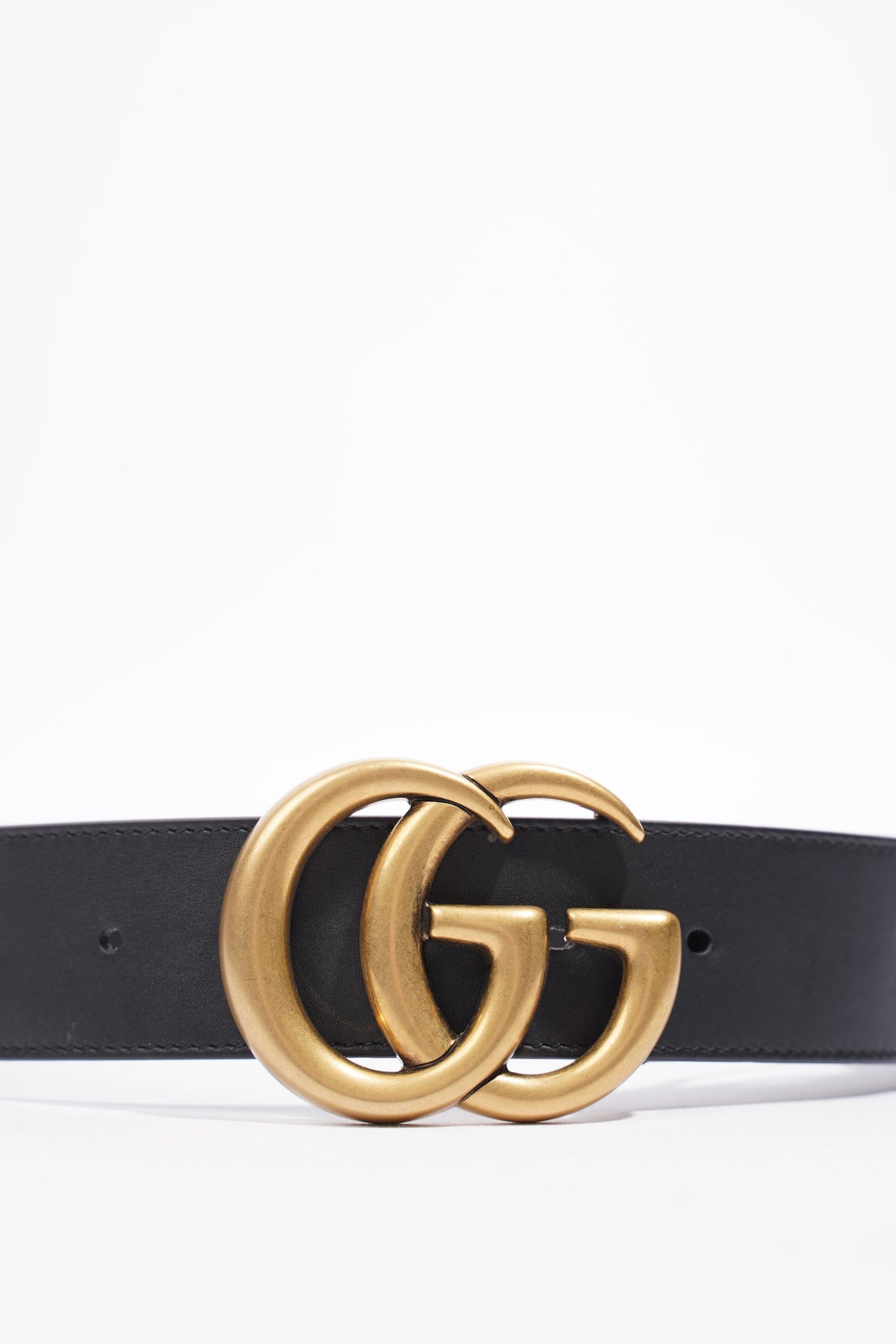 Gucci GG Marmont Belt Black Leather 70cm 28"