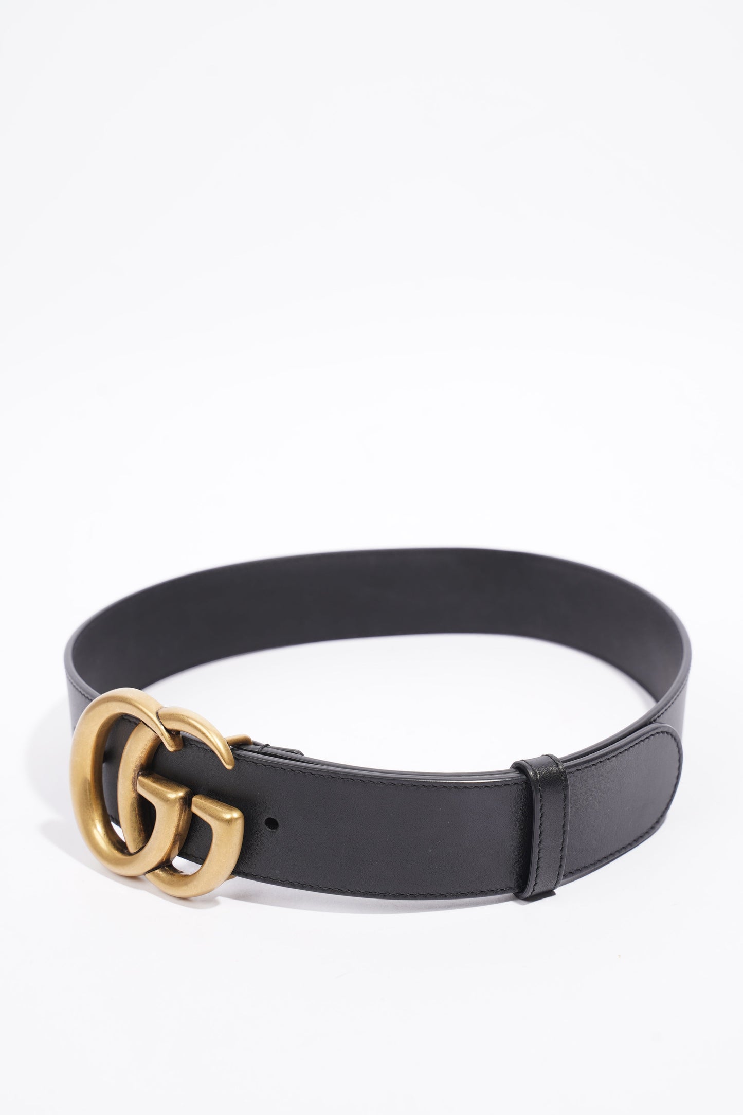 Gucci GG Marmont Belt Black Leather 70cm 28"