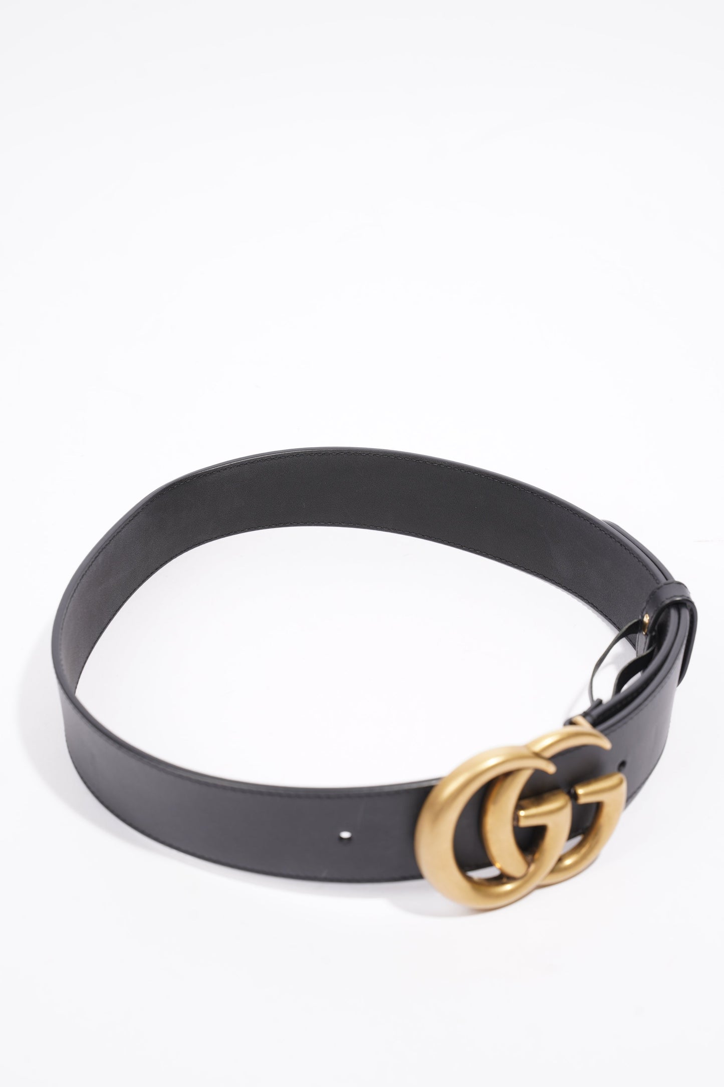 Gucci GG Marmont Belt Black Leather 70cm 28"