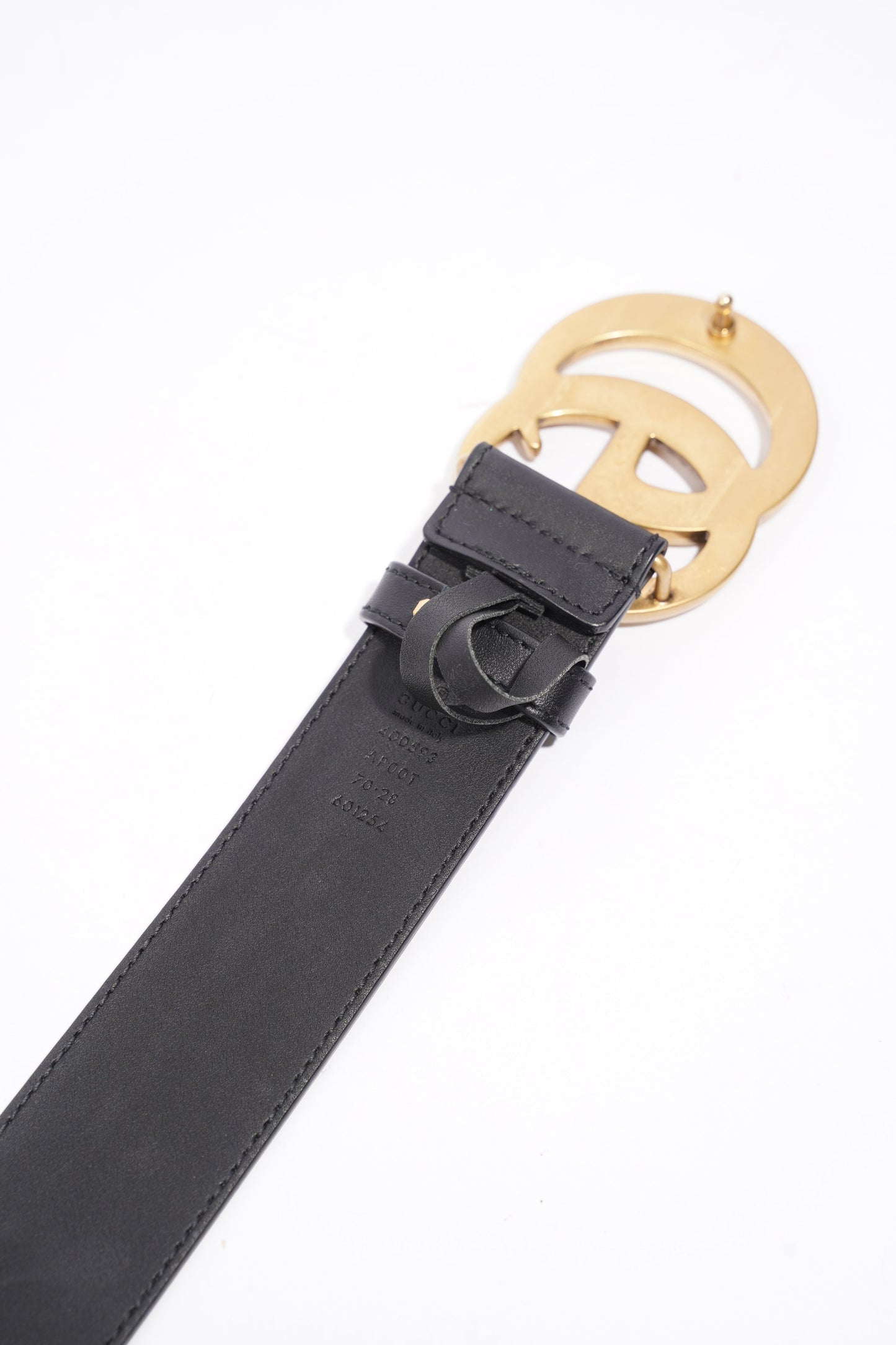 Gucci GG Marmont Belt Black Leather 70cm 28"