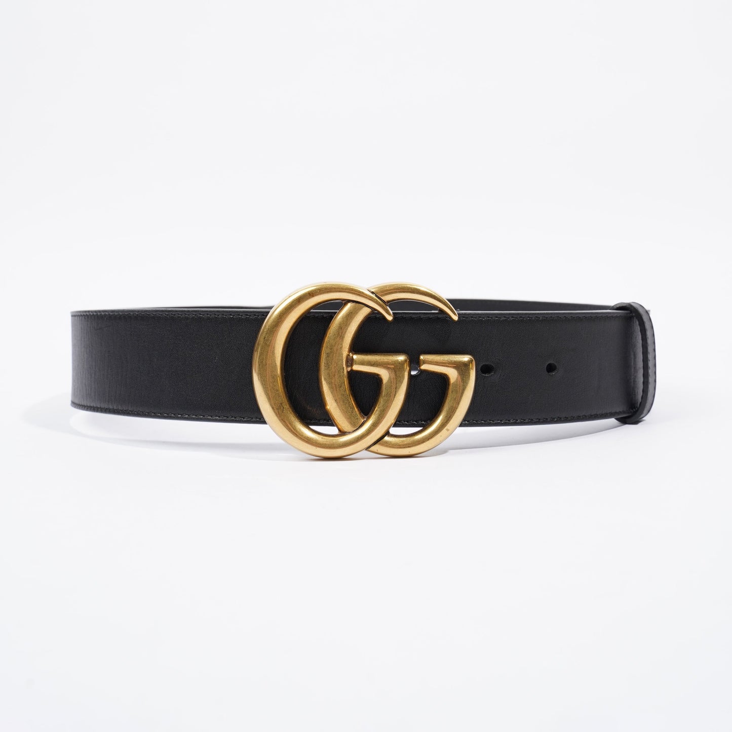 Gucci GG Marmont Belt Black Calfskin Leather 75cm 30"