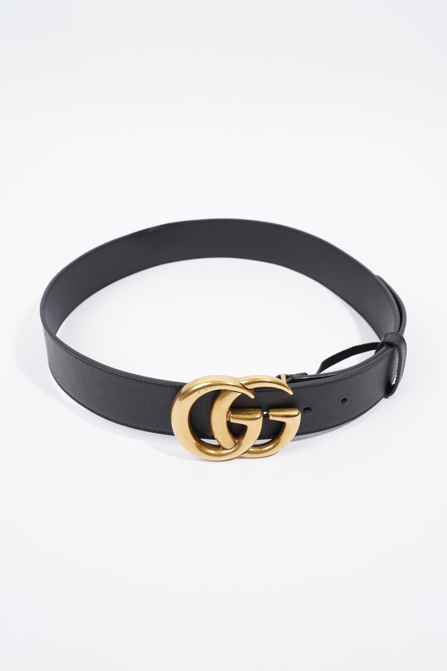Gucci GG Marmont Belt Black Calfskin Leather 75cm 30"