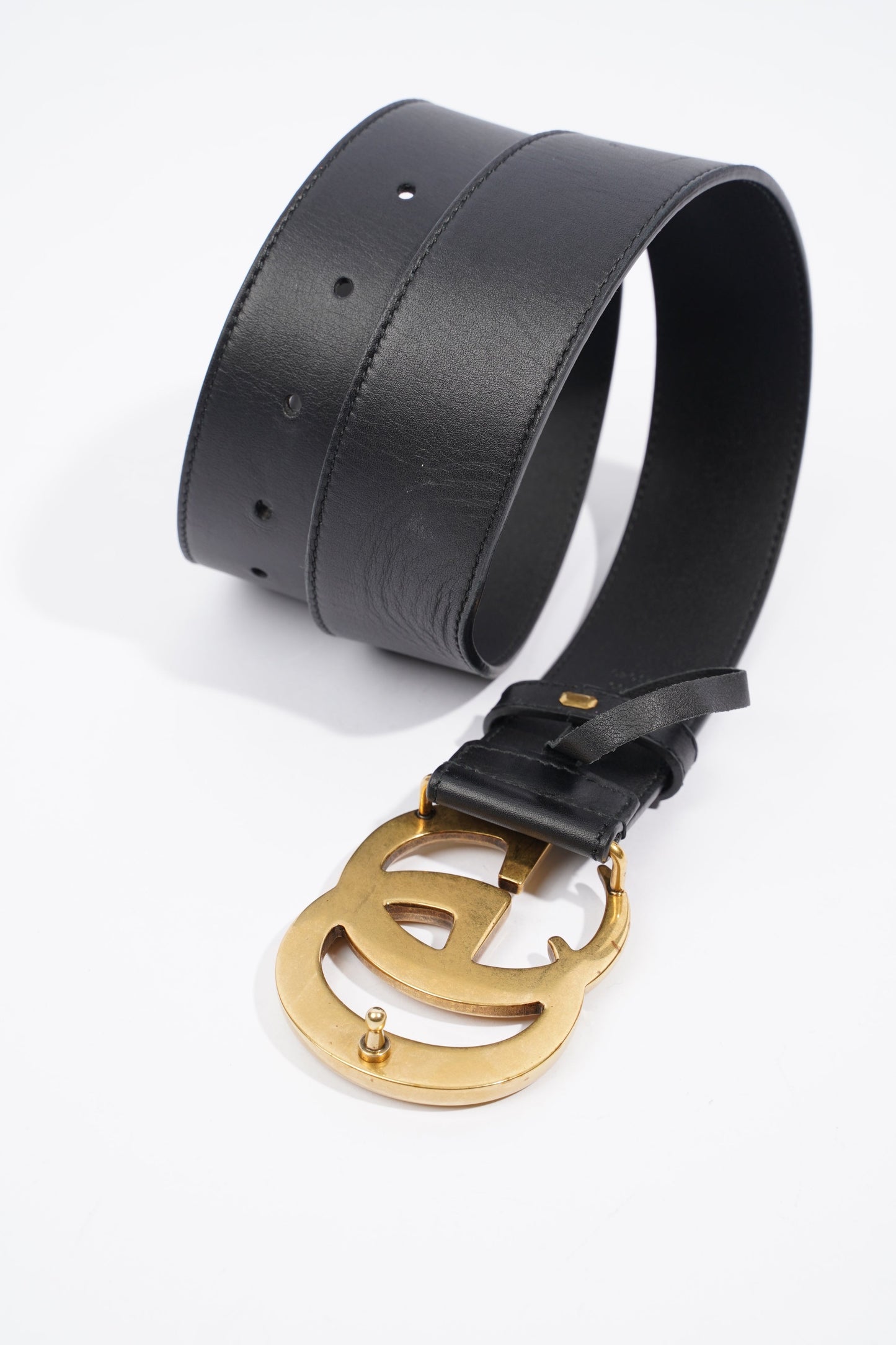 Gucci GG Marmont Belt Black Calfskin Leather 75cm 30"