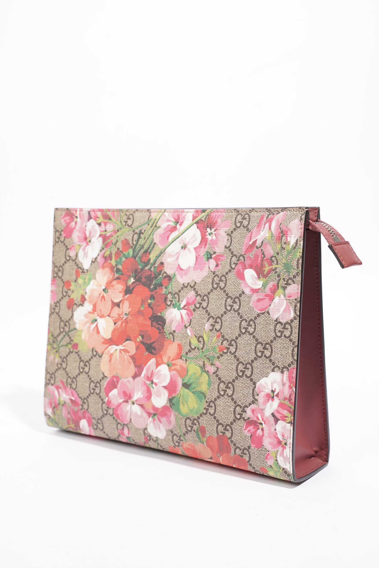 Gucci Gucci Blooms Cosmetic Pouch GG Supreme Floral Coated Canvas Large