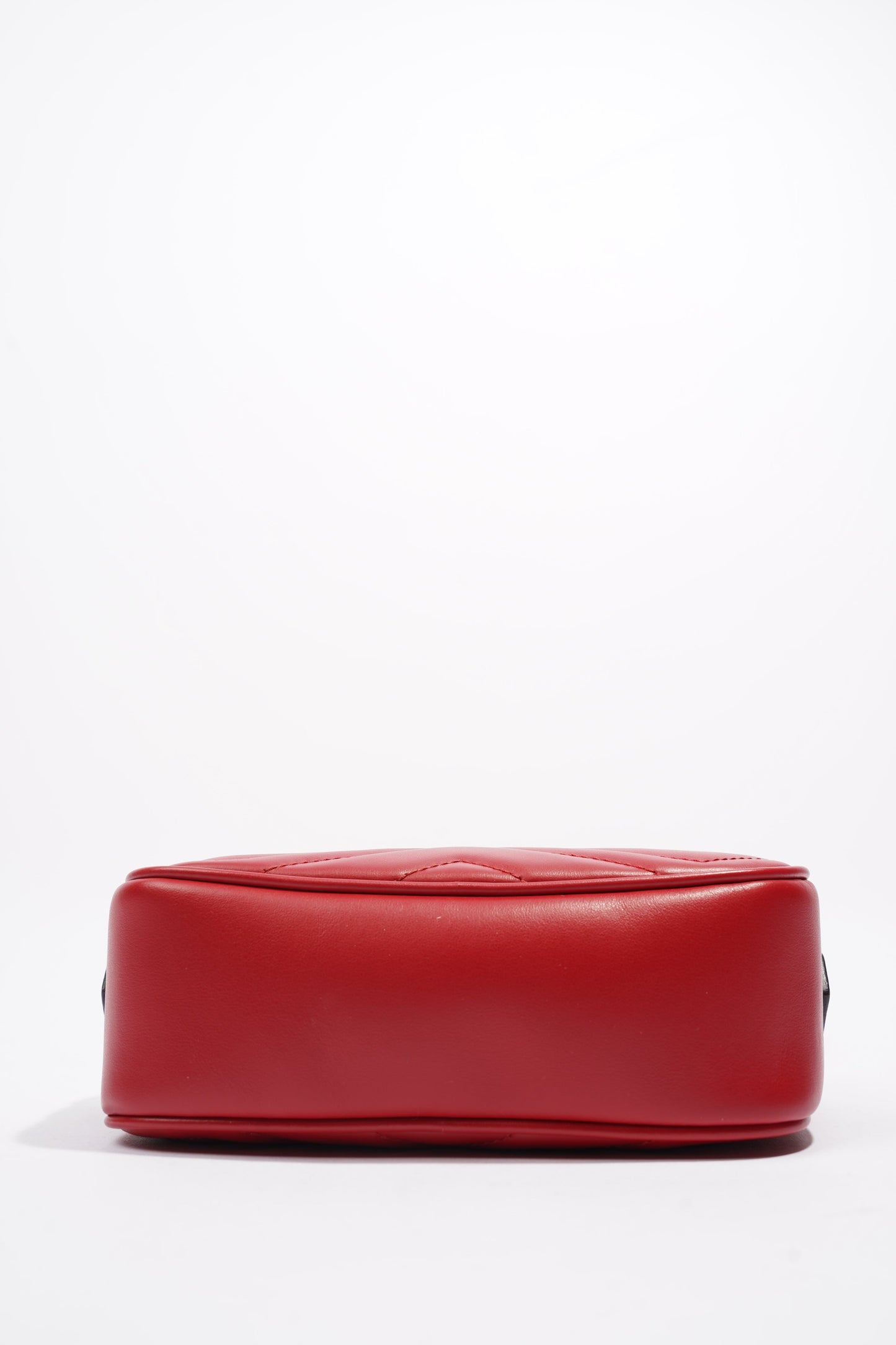 Gucci Marmont Zip Red Matelasse Leather Mini