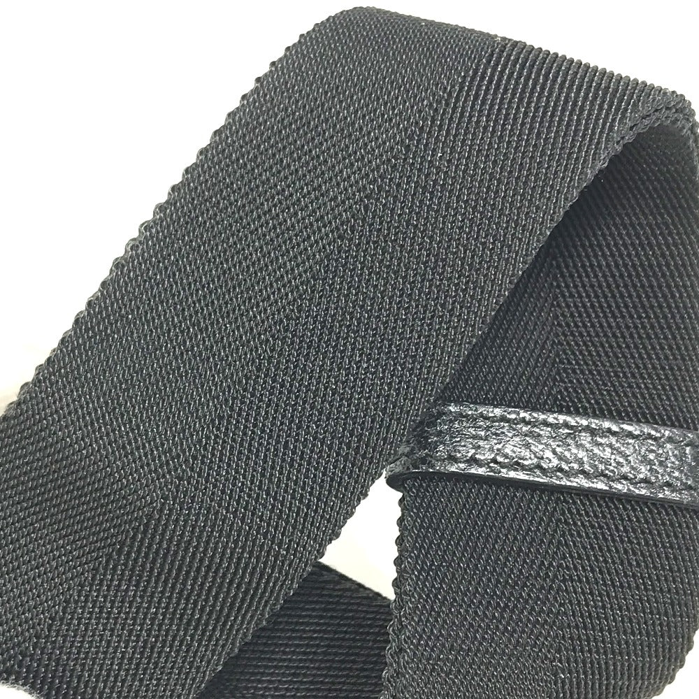 GUCCI Waist bag 146304 GG canvas / leather black GG Belt bag mens Used
