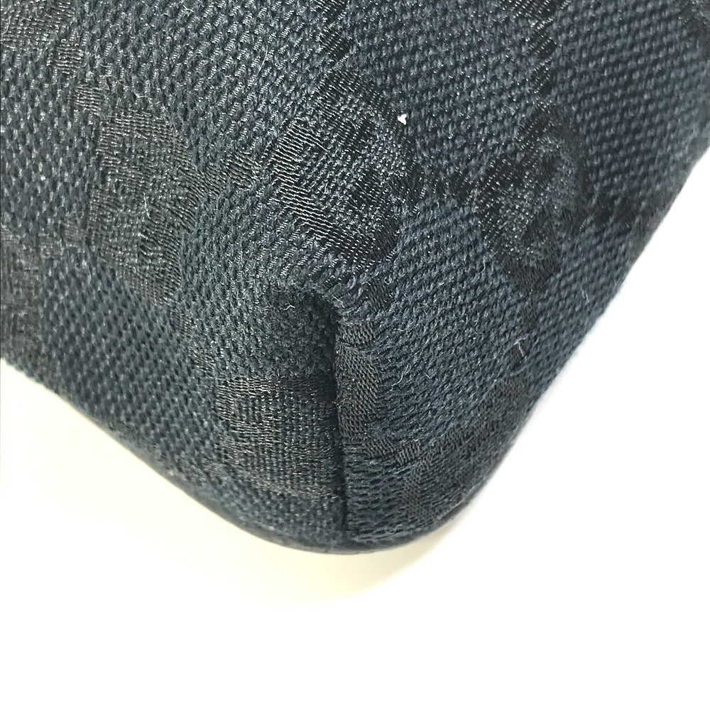 GUCCI Waist bag 146304 GG canvas / leather black GG Belt bag mens Used