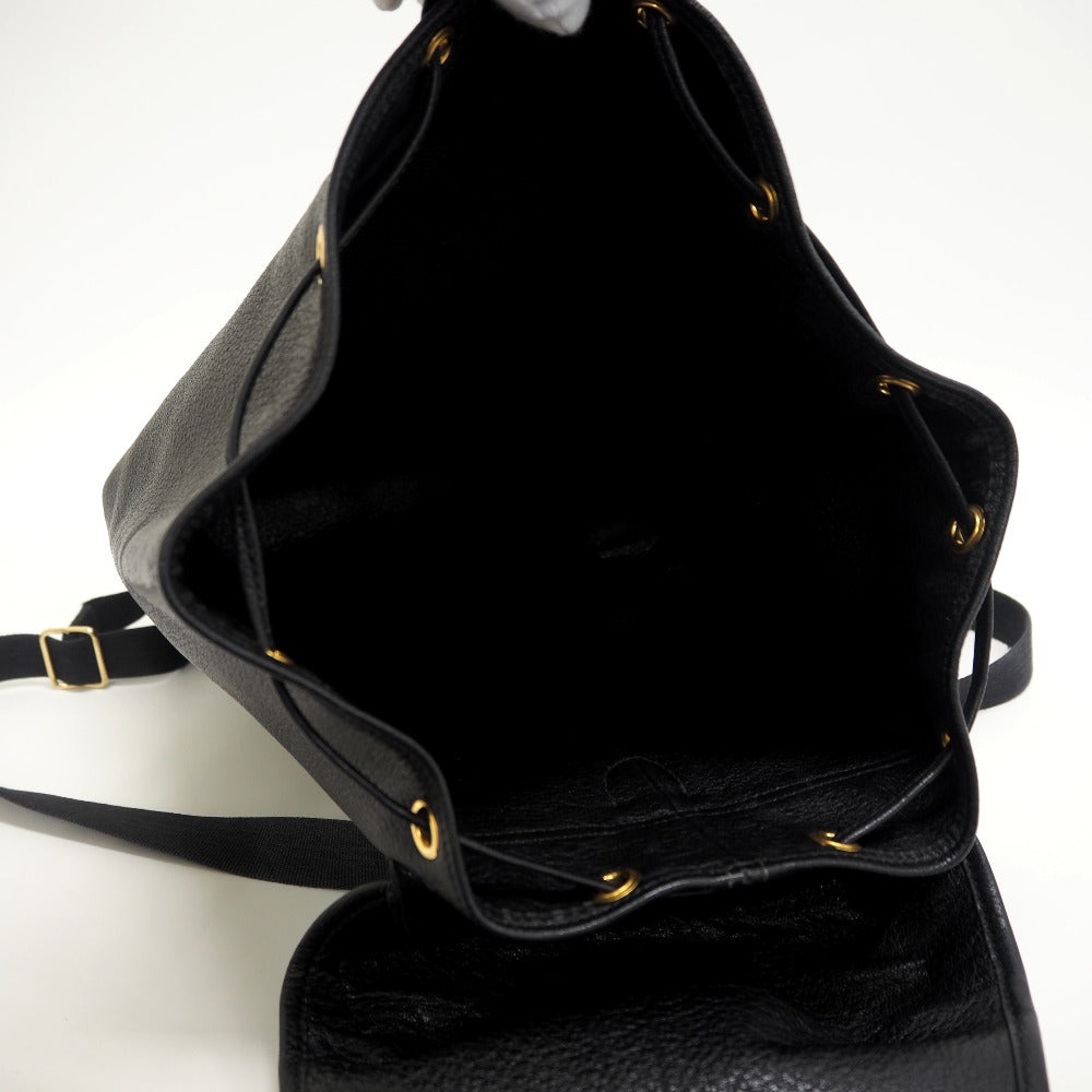 HERMES Backpack Buffl black Sac A Dos Baden mens Used
