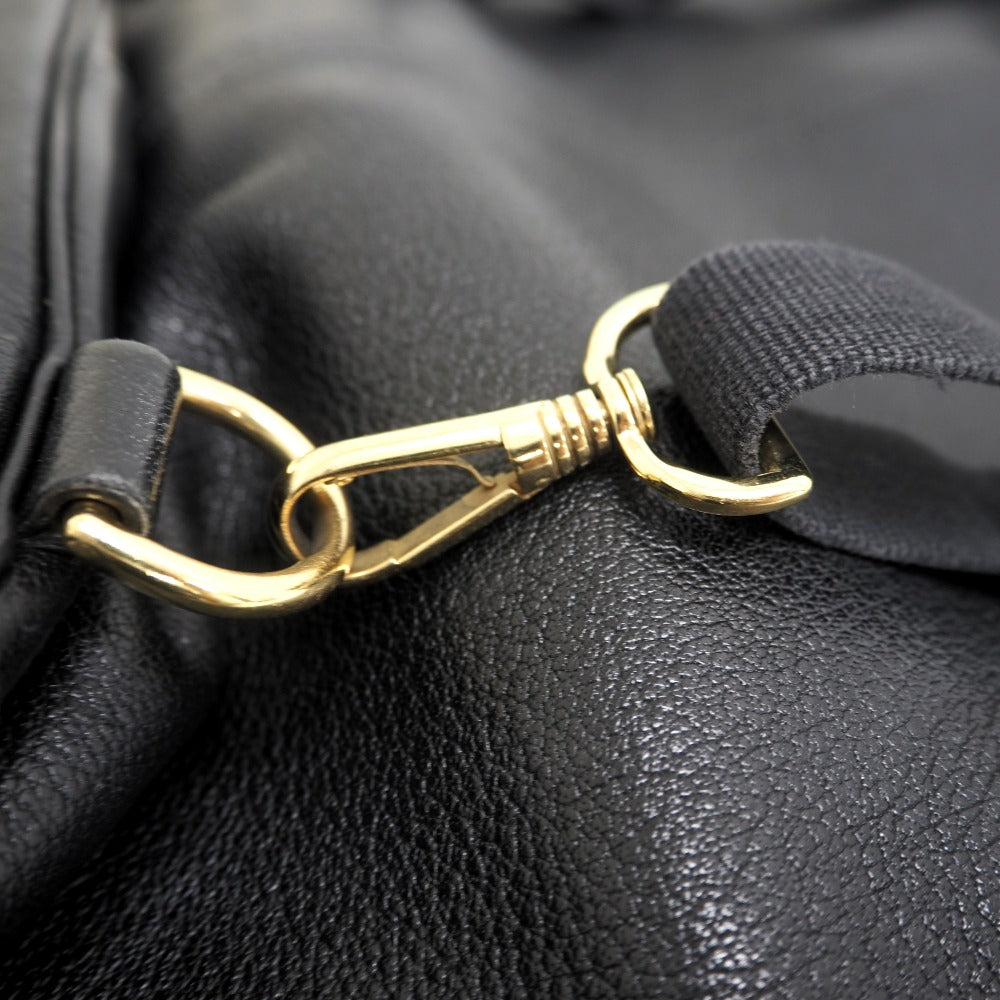 HERMES Backpack Buffl black Sac A Dos Baden mens Used