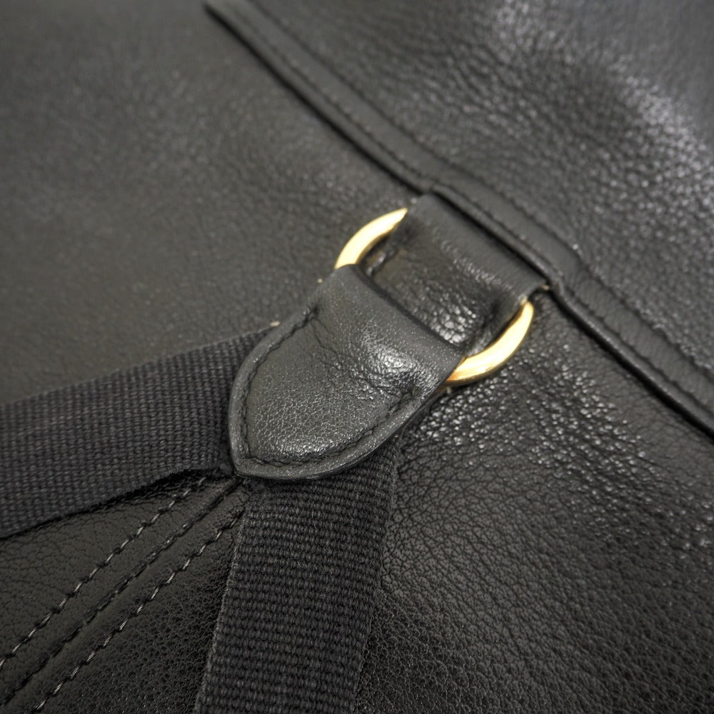 HERMES Backpack Buffl black Sac A Dos Baden mens Used
