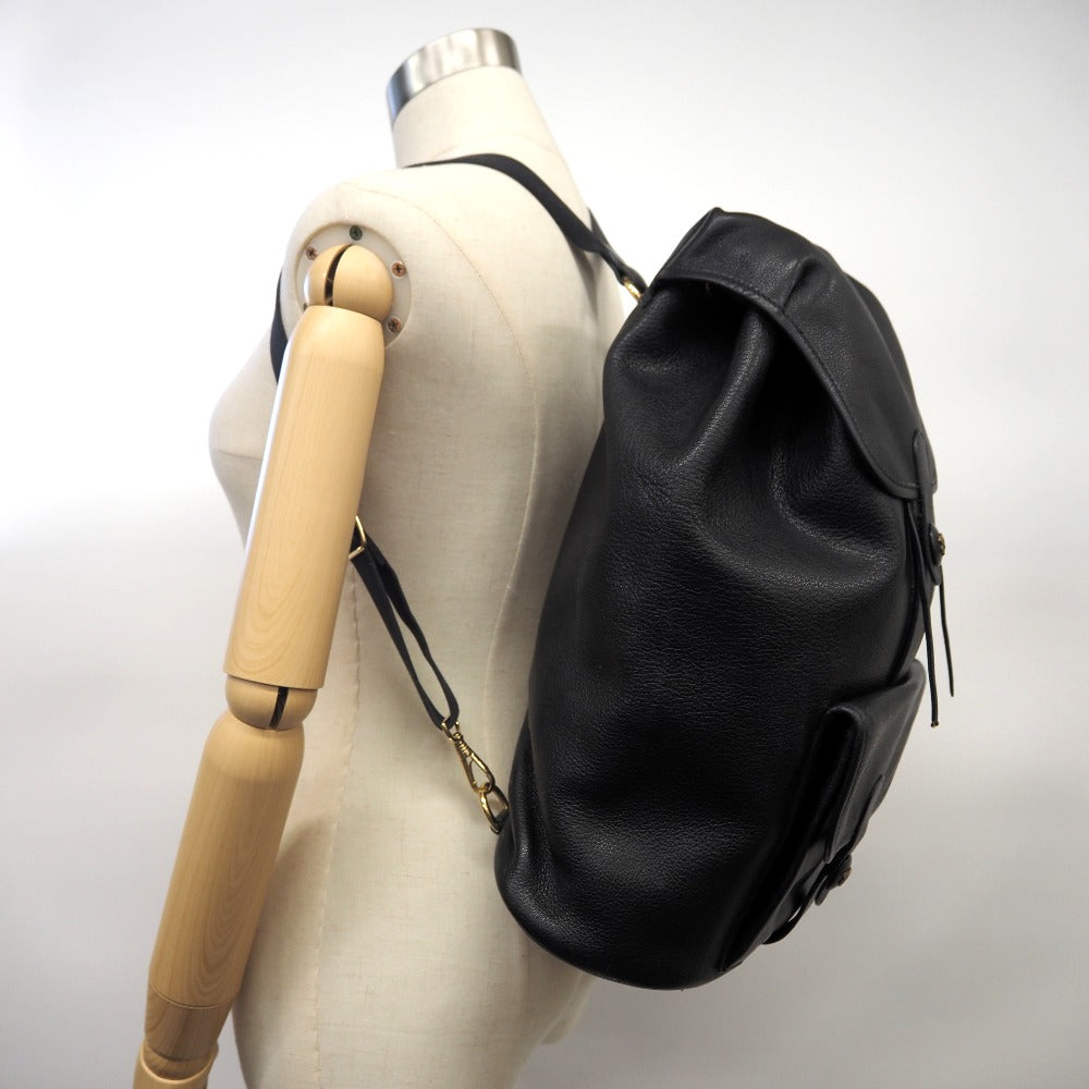 HERMES Backpack Buffl black Sac A Dos Baden mens Used