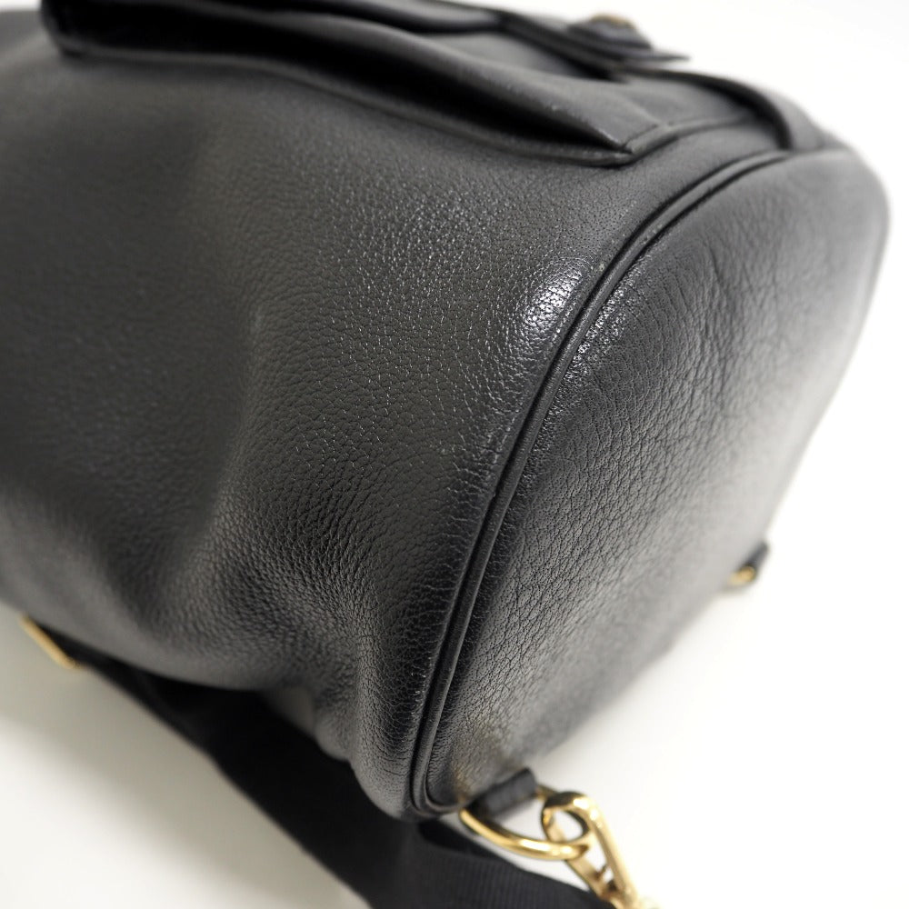HERMES Backpack Buffl black Sac A Dos Baden mens Used