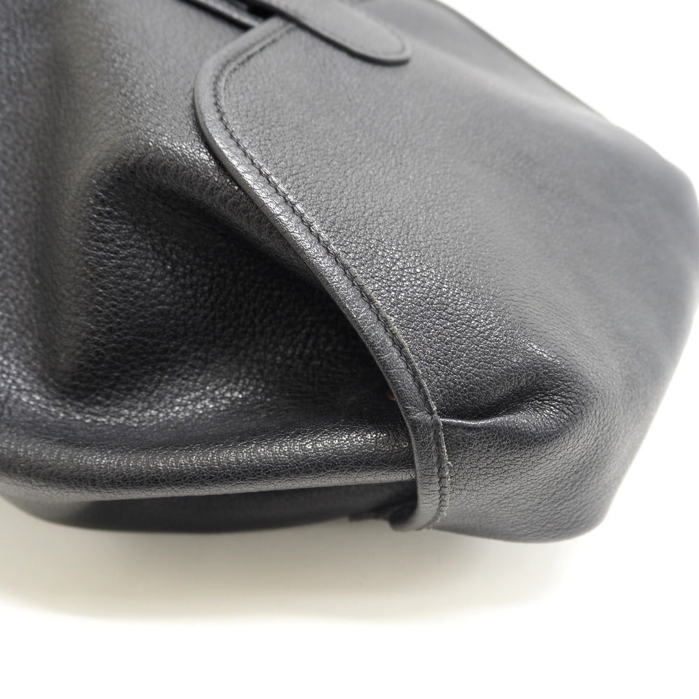 HERMES Backpack Buffl black Sac A Dos Baden mens Used