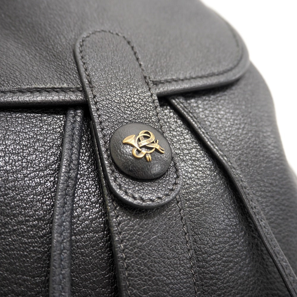HERMES Backpack Buffl black Sac A Dos Baden mens Used