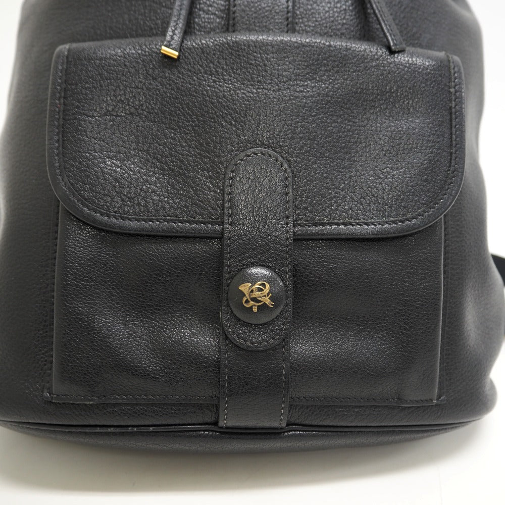 HERMES Backpack Buffl black Sac A Dos Baden mens Used