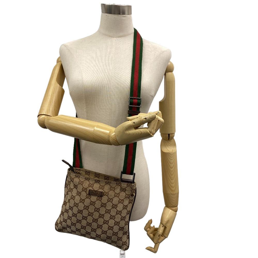 GUCCI Shoulder Bag 146309 GG canvas beige GG canvas Women Used