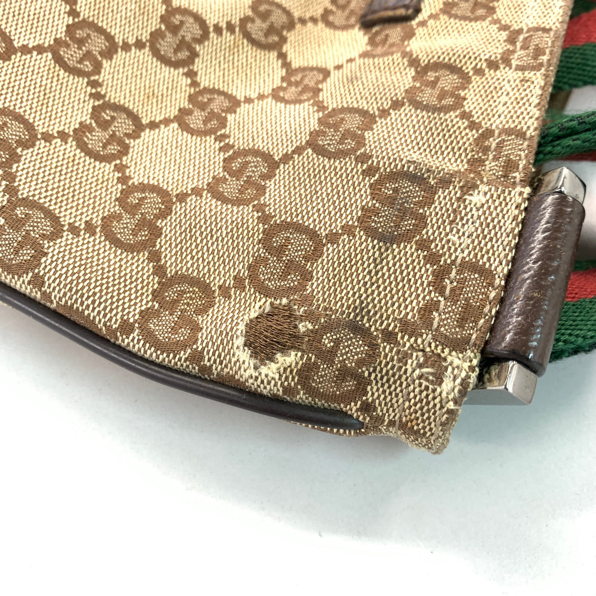 GUCCI Shoulder Bag 146309 GG canvas beige GG canvas Women Used