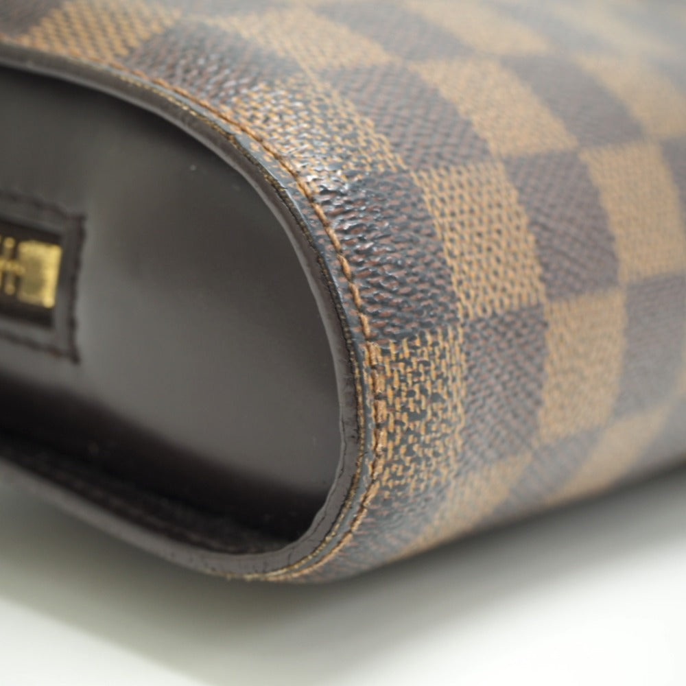 LOUIS VUITTON business bag N51993 leather Brown Clutch bag Damier Saint Louis mens Used