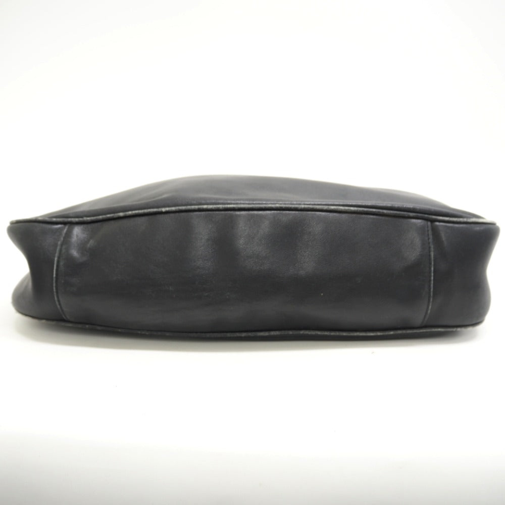GUCCI Shoulder Bag 001 2852 1577 0 Leather, Bamboo black One Shoulder Bag Bamboo Women Used