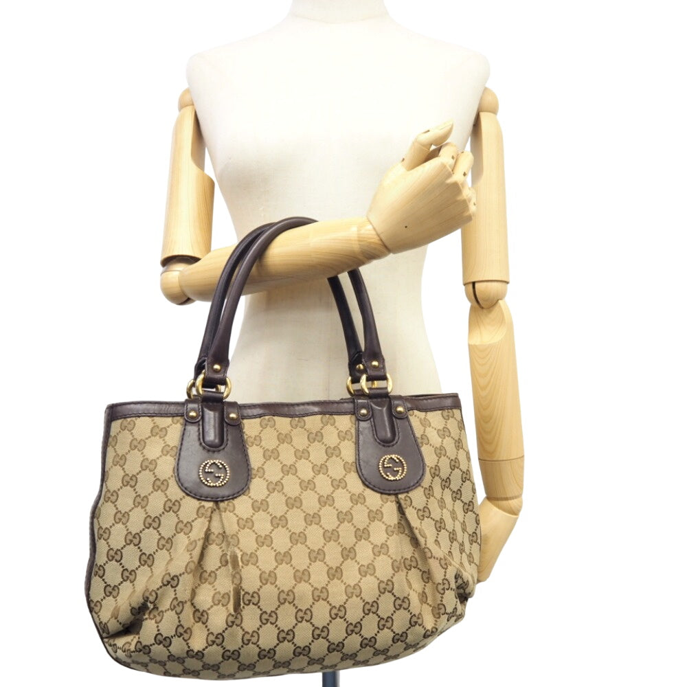 GUCCI Handbag 269953 GG canvas beige GG canvas Women Used