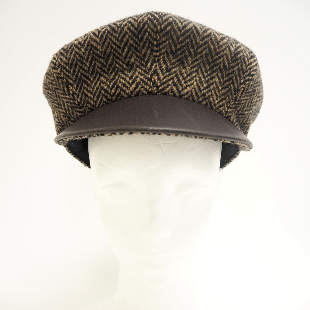 HERMES Casquette Wool, Cashmere Brown 57 mens(Unisex) 57 Used