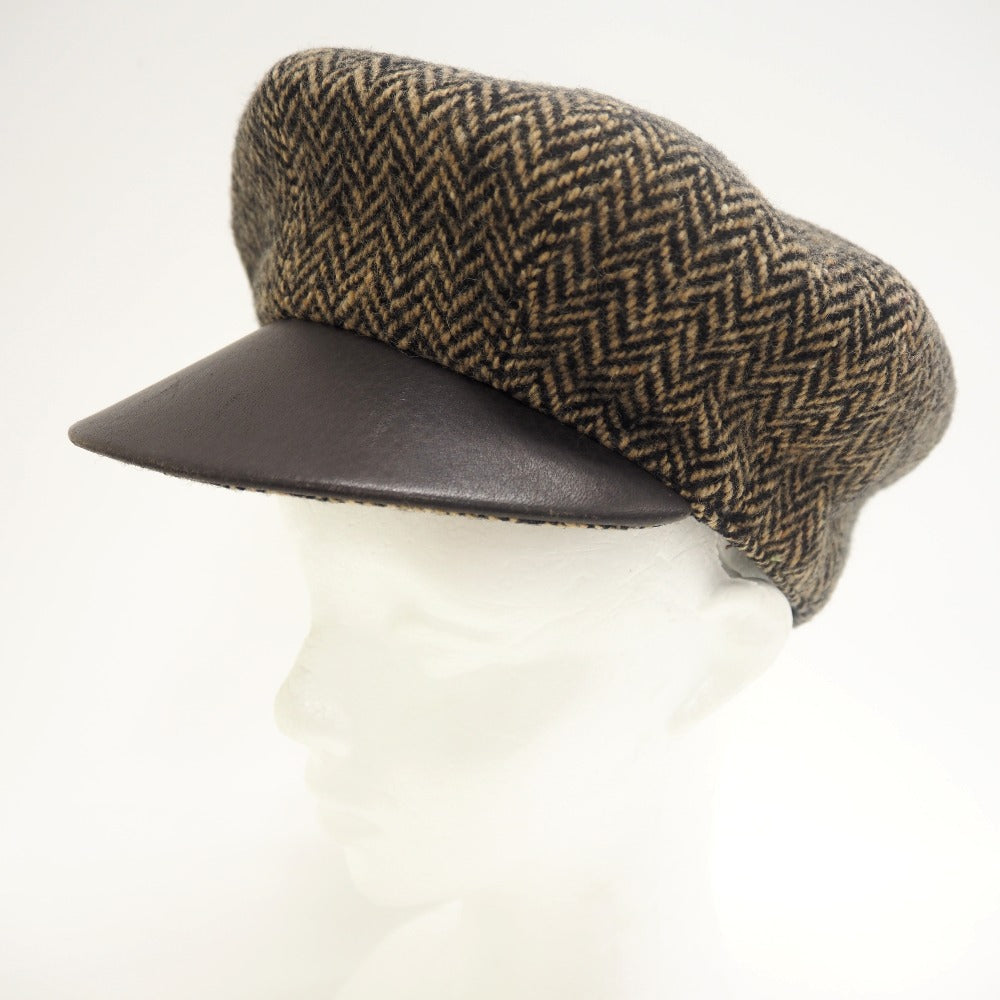 HERMES Casquette Wool, Cashmere Brown 57 mens(Unisex) 57 Used