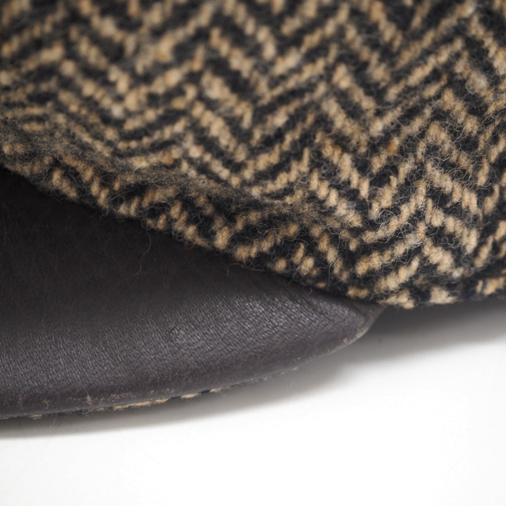 HERMES Casquette Wool, Cashmere Brown 57 mens(Unisex) 57 Used