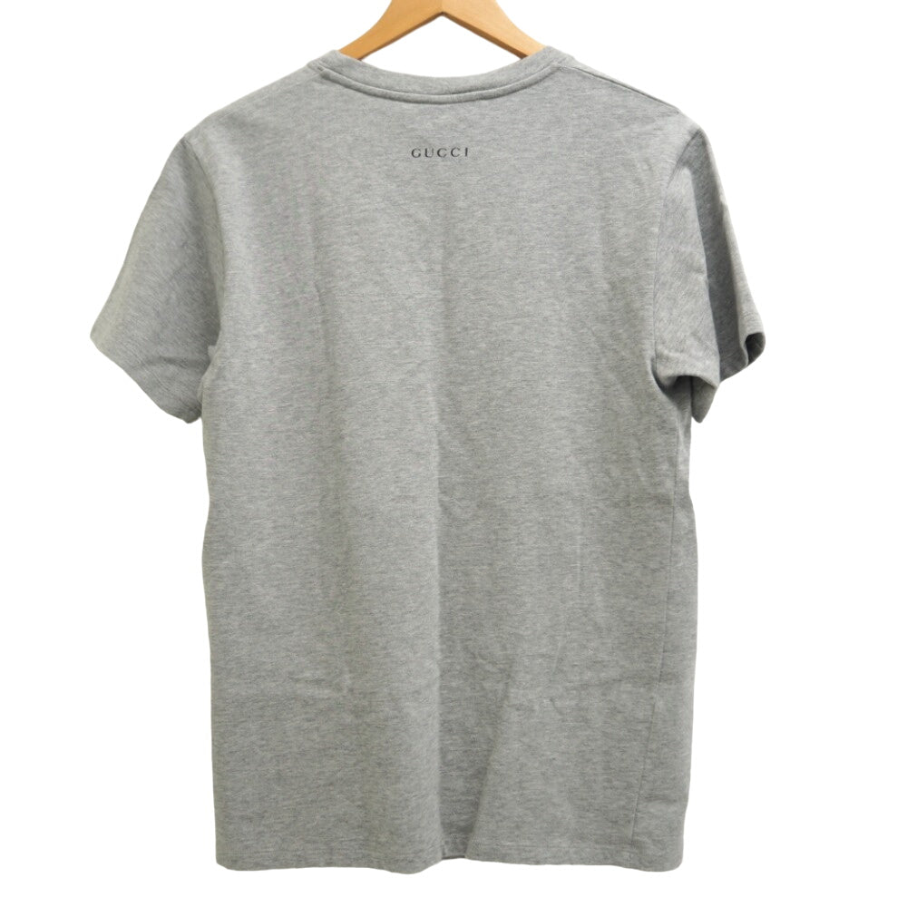 GUCCI Short sleeve T-shirt 548334 cotton gray Donald duck unisex(Unisex) XXS Used