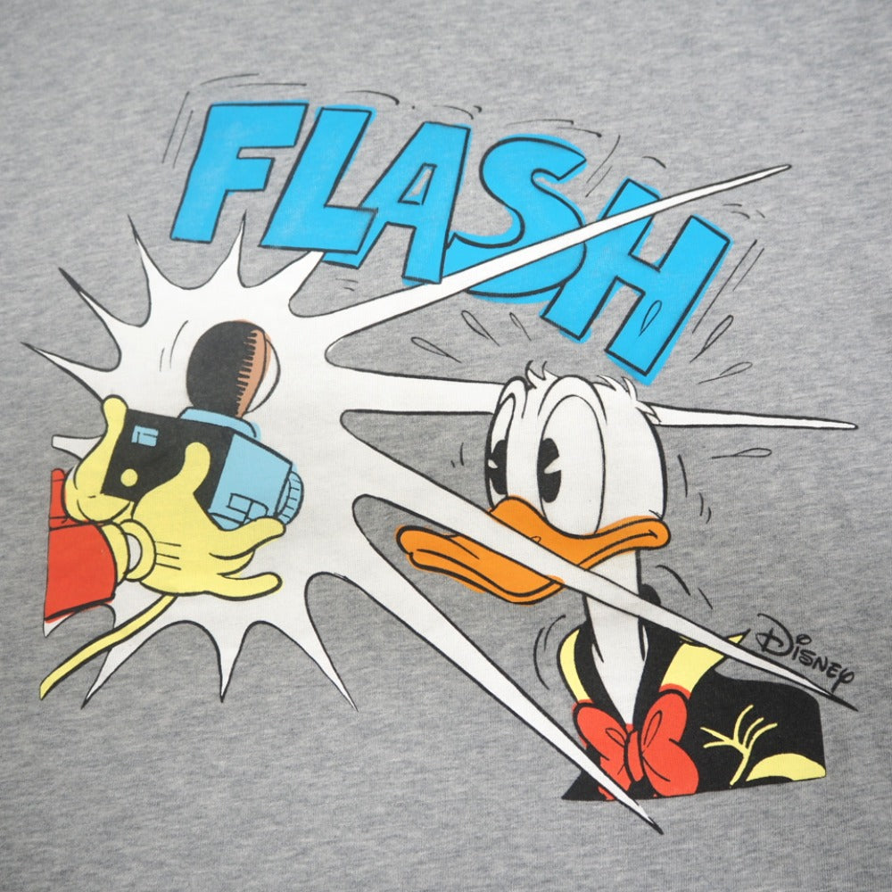 GUCCI Short sleeve T-shirt 548334 cotton gray Donald duck unisex(Unisex) XXS Used