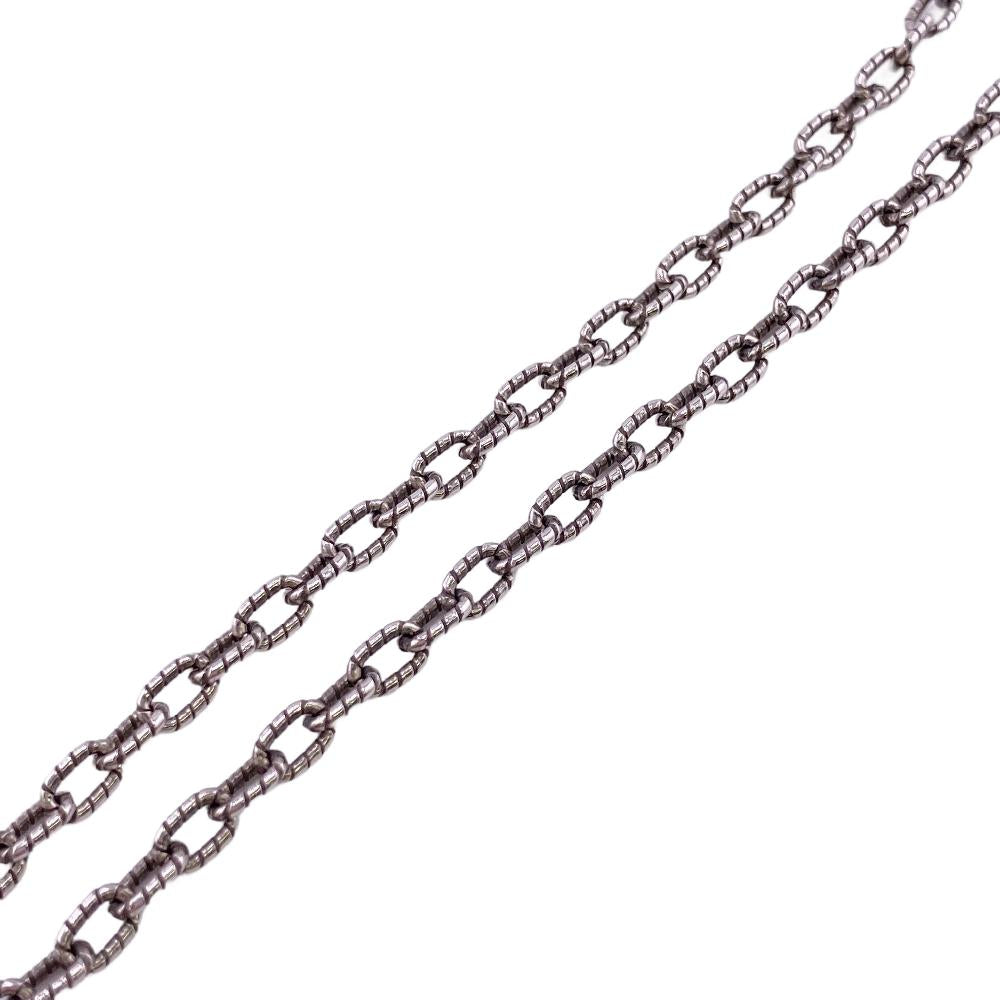 GUCCI Necklace Silver925 Silver 925 15.9g Interlocking G Arabesque unisex(Unisex) Used
