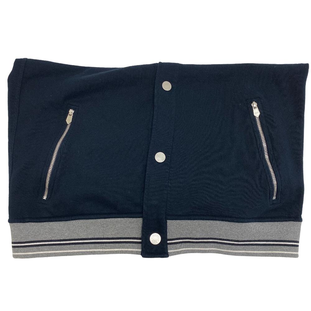 HERMES Blouson cotton gray Serie mens M Used