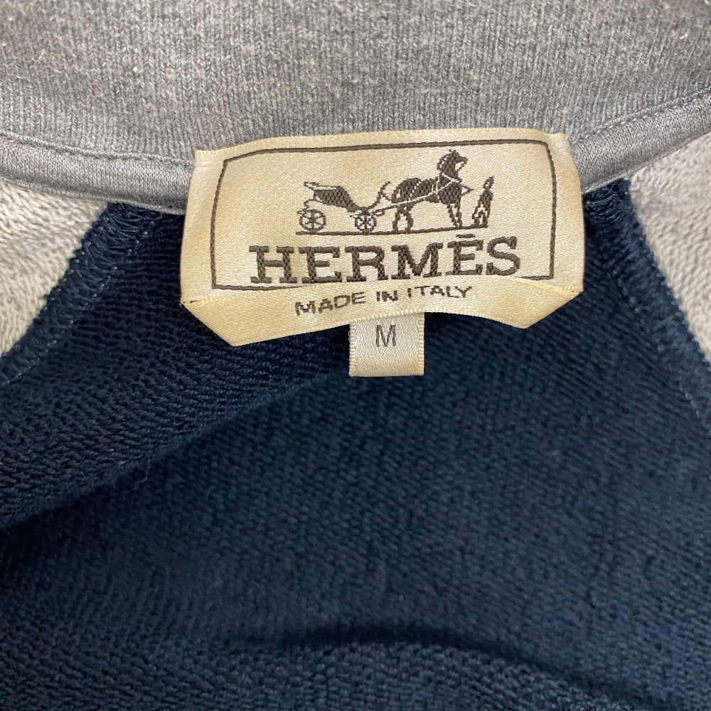 HERMES Blouson cotton gray Serie mens M Used