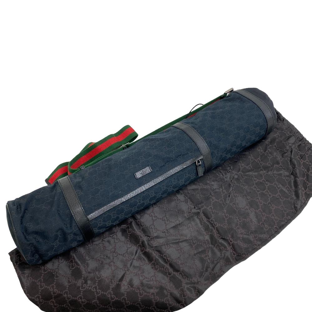 GUCCI Other miscellaneous goods Leather, Canvas black GG canvas unisex(Unisex) Used