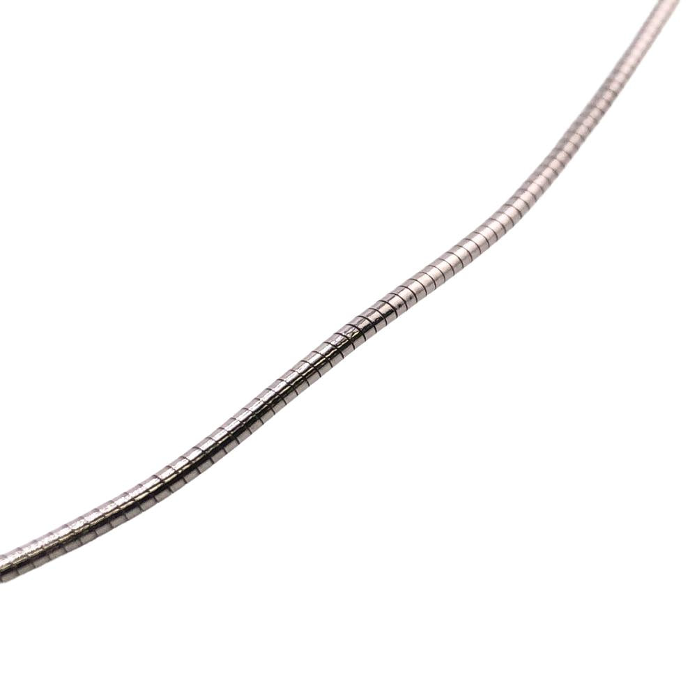 HERMES Necklace lacquer Silver Pop Ash H Women Used