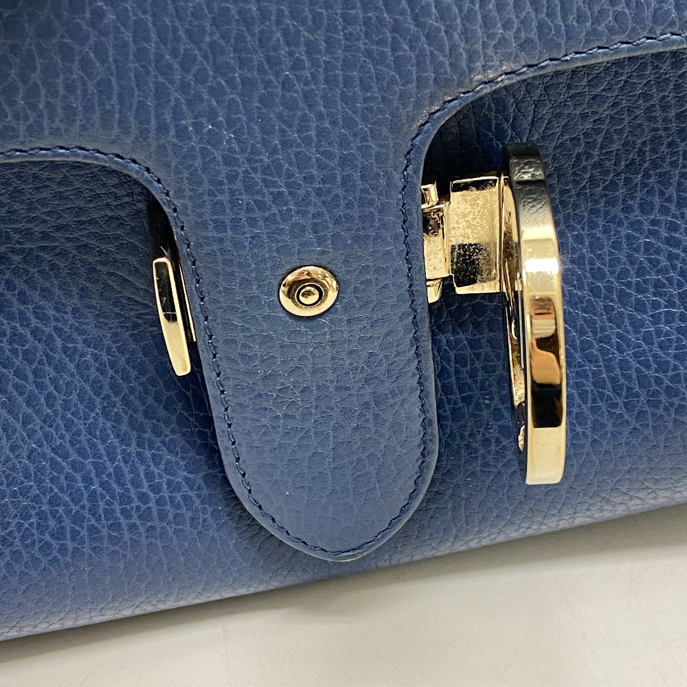 GUCCI Shoulder Bag 510302 leather blue