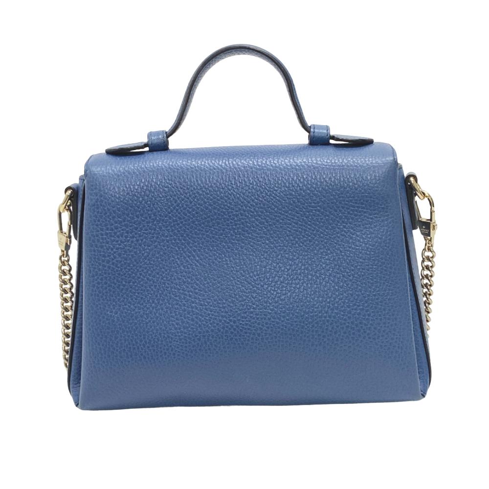GUCCI Shoulder Bag 510302 leather blue