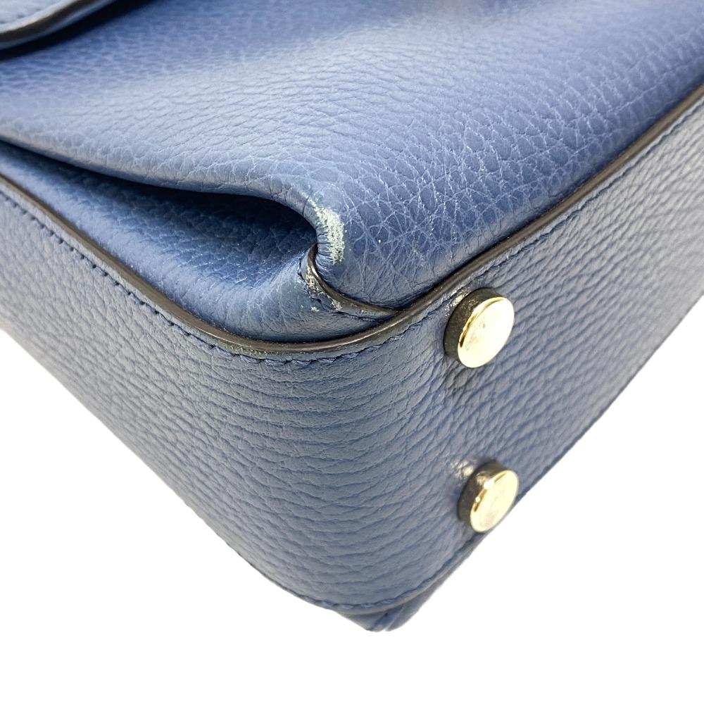 GUCCI Shoulder Bag 510302 leather blue