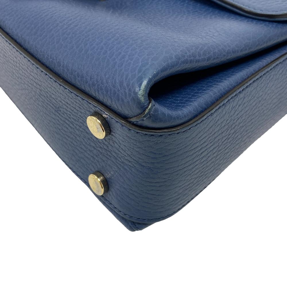GUCCI Shoulder Bag 510302 leather blue