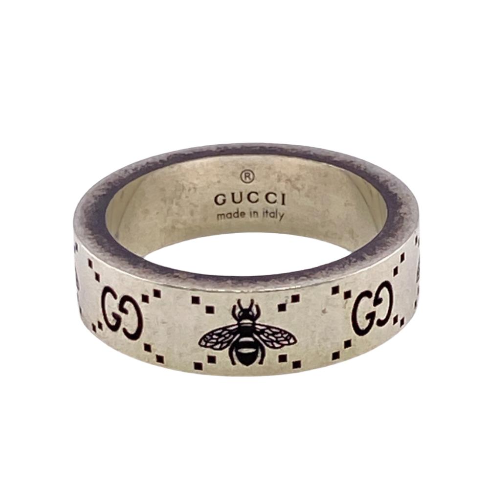 GUCCI Ring Silver925 Silver 17 925 GG Bee Hachi mens Used