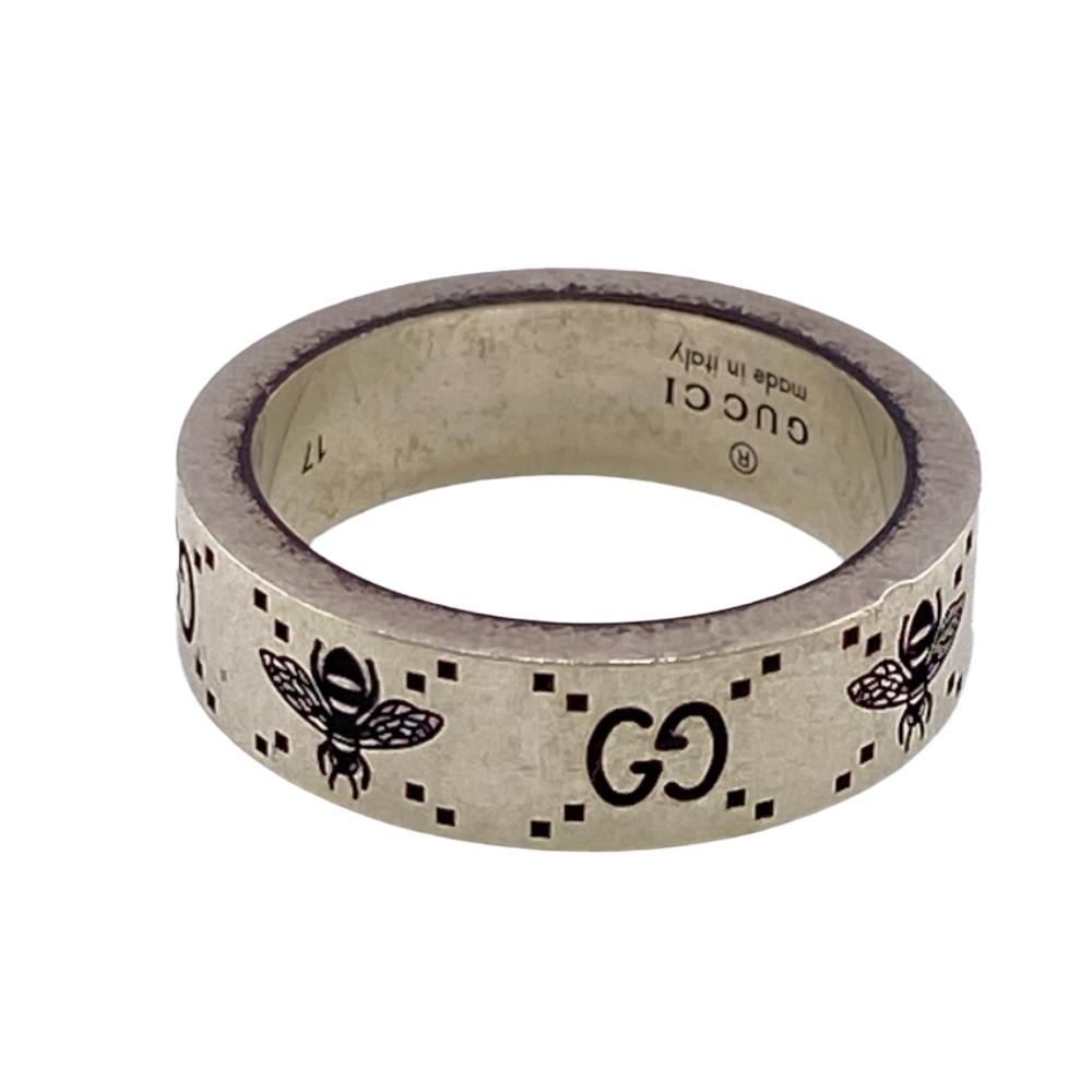 GUCCI Ring Silver925 Silver 17 925 GG Bee Hachi mens Used