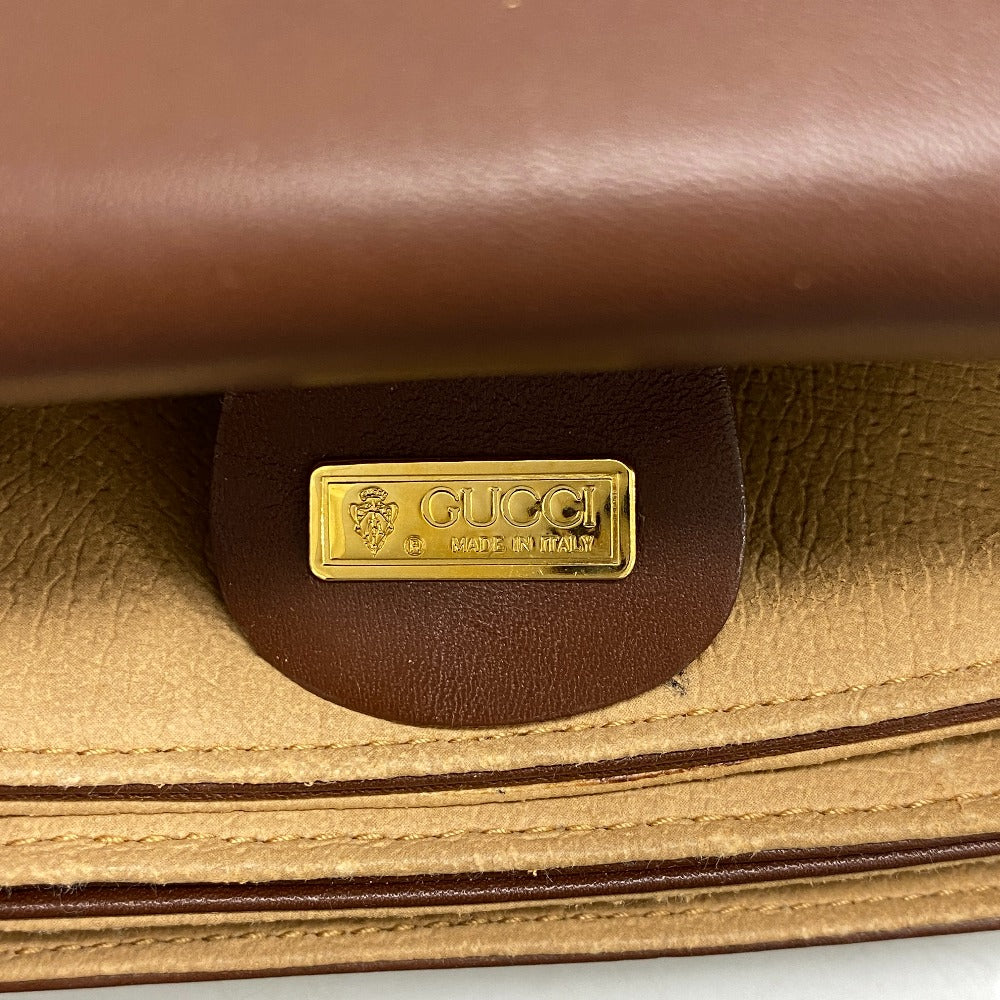 GUCCI Shoulder Bag 26 007 0064 canvas Brown Old Gucci Women Used