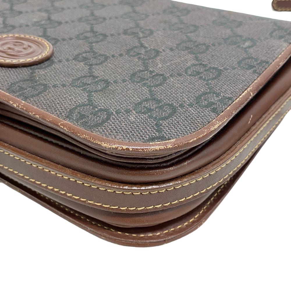 GUCCI Shoulder Bag 26 007 0064 canvas Brown Old Gucci Women Used