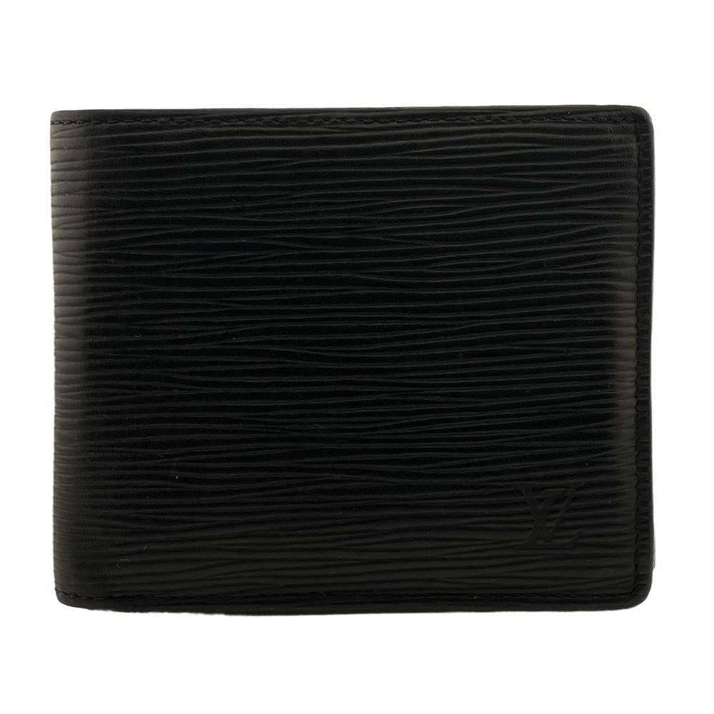 LOUIS VUITTON Bifold Wallet M62289 leather black Epi Portefeuille Marco Black