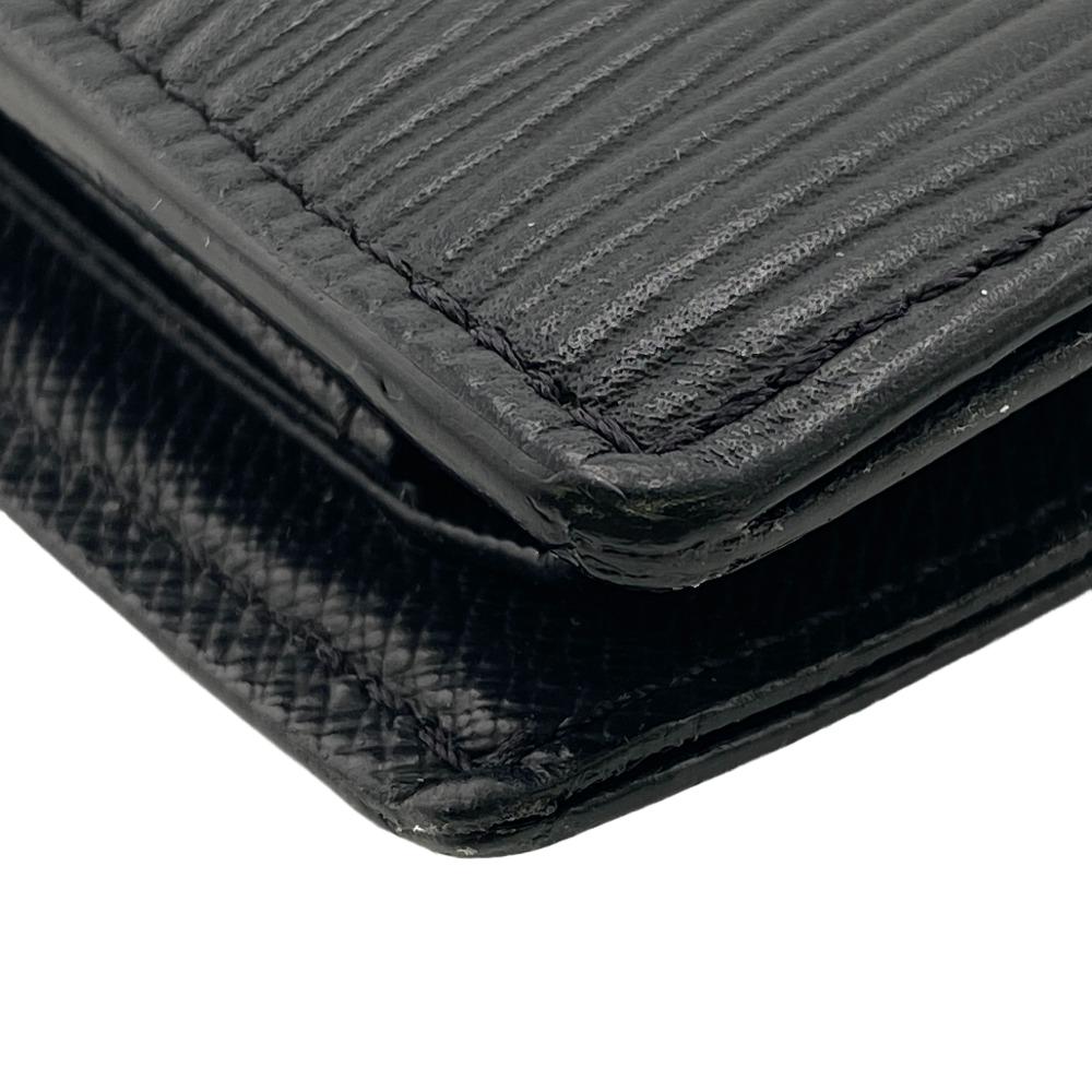 LOUIS VUITTON Bifold Wallet M62289 leather black Epi Portefeuille Marco Black